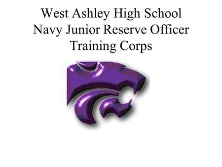 West Ashley High School Navy Junior Reserve Officer Training Corps.
