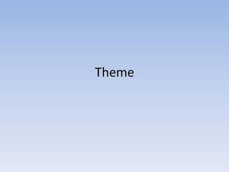Theme. Thematic Statement A thematic statement is a single sentence that describes a specific interpretation of the overall meaning of a work of literature.