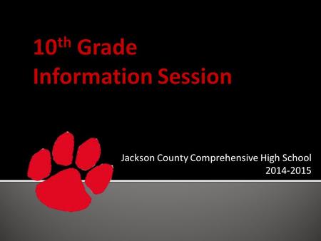 Jackson County Comprehensive High School 2014-2015.