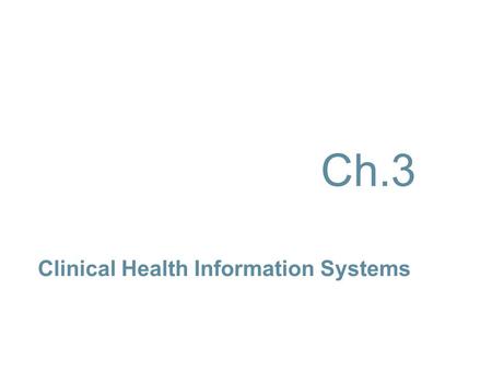 Clinical Health Information Systems Ch.3. P RETEST (T RUE /F ALSE ) A patient who has surgery at an ambulatory care facility is required to remain overnight.