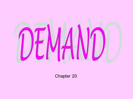 DEMAND Chapter 20.