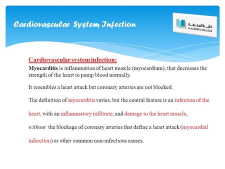 Cardiovascular System Infection