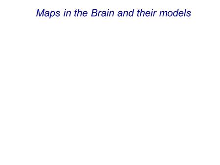 Maps in the Brain and their models. Where are things happening in the brain. Is the information represented locally ? The Phrenologists view at the brain.