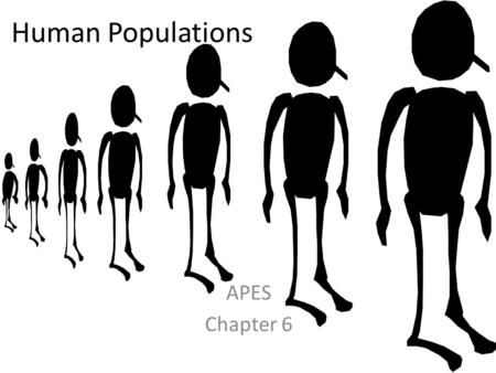 Human Populations APES Chapter 6.