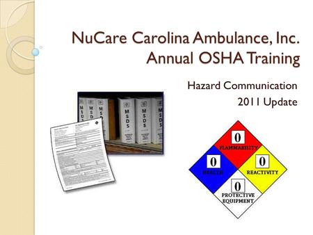 NuCare Carolina Ambulance, Inc. Annual OSHA Training