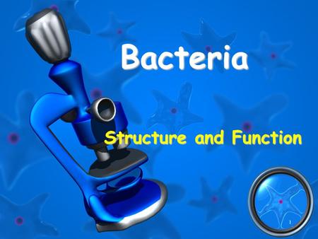 1 Bacteria Structure and Function. 2 Prokaryote & Eukaryote Evolution.
