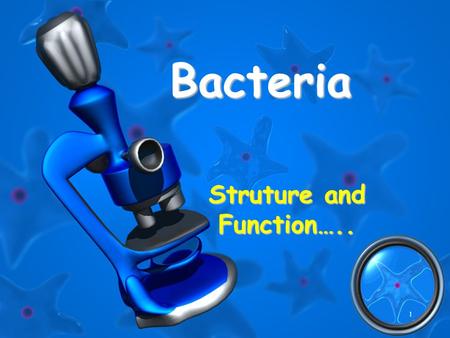 1 Bacteria Struture and Function…... 2 Prokaryotic & Eukaryotic Cells.