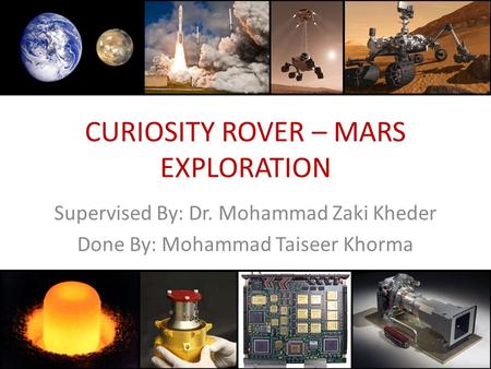 CURIOSITY ROVER – MARS EXPLORATION