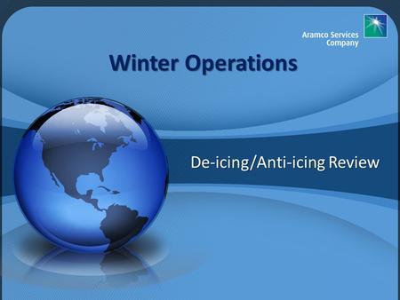 De-icing/Anti-icing Review