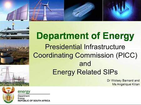 Presidential Infrastructure Coordinating Commission (PICC) and