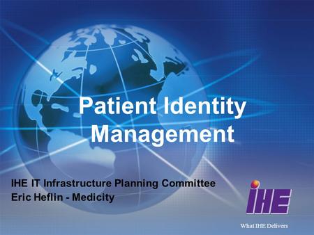 Patient Identity Management