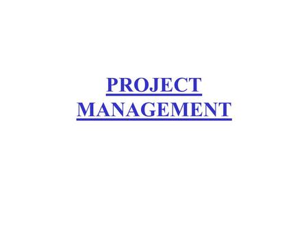 PROJECT MANAGEMENT. Outline Defining the Project Manager Role Planning Projects Managing Risks.