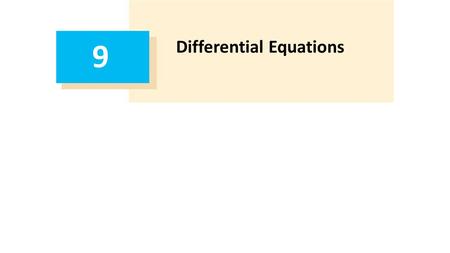 9 Differential Equations. 9.1 Modeling with Differential Equations.