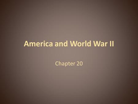 America and World War II Chapter 20. Mobilizing for War The American War Economy  American industry geared up for war production  US used cost-plus.
