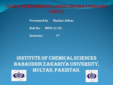 Institute of Chemical Sciences