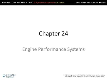 Engine Performance Systems