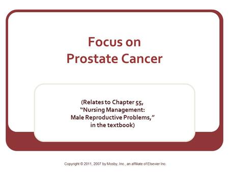 Focus on Prostate Cancer