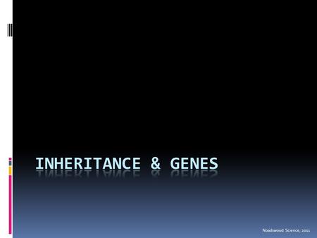 Noadswood Science, 2011. Inheritance & Genes  To understand how we inherit characteristics from our parents and how genes accomplish this Saturday, August.