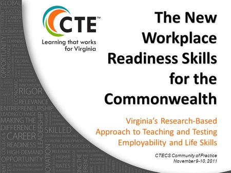 The New Workplace Readiness Skills for the Commonwealth