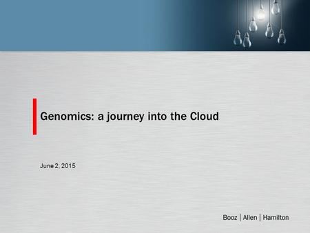 Overview Big Data Big Data in Genomics Enter: The Cloud