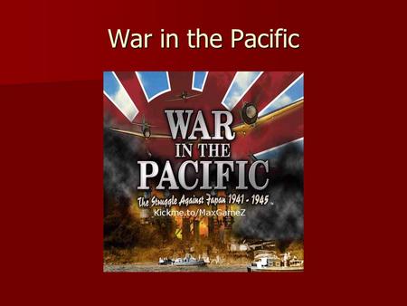 War in the Pacific. Following Pearl Harbor, Japan acquires huge empire.