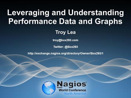 Leveraging and Understanding Performance Data and Graphs Troy Lea
