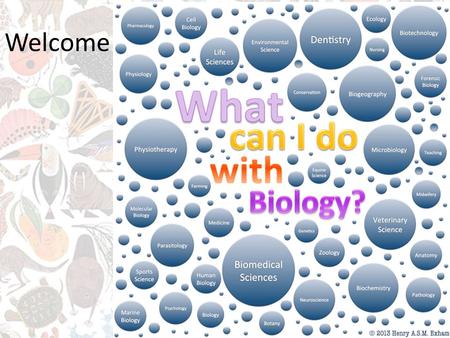 Welcome. What is Biology? The study of LIFE! A broad class that covers a lot of information and is a base for many specialty areas.