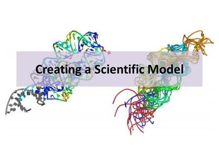 Creating a Scientific Model. Why do we use models? Simplify complex processes Accurately represent a structures Memory tool to help us learn Make predictions.