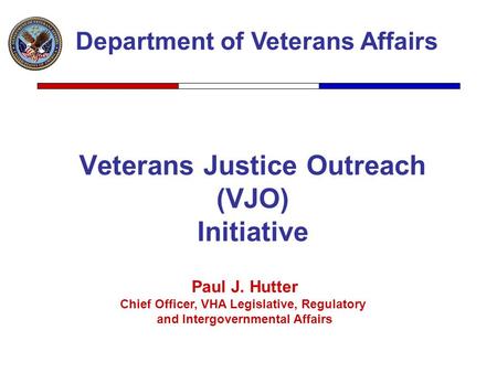 Veterans Justice Outreach (VJO) Initiative