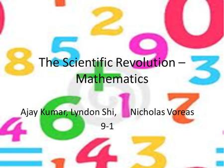 The Scientific Revolution – Mathematics