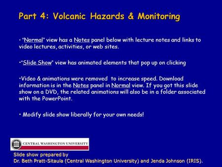 Part 4: Volcanic Hazards & Monitoring