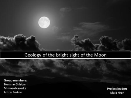 Geology of the bright sight of the Moon