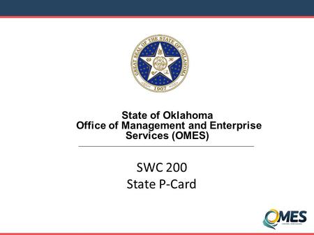 State of Oklahoma Office of Management and Enterprise