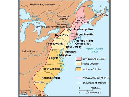 Colonial South and the Chesapeake
