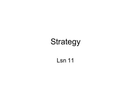 Strategy Lsn 11.