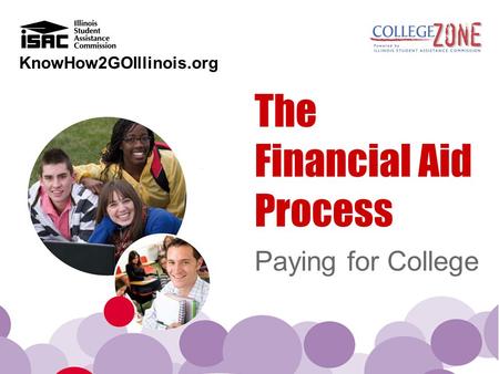 KnowHow2GOIllinois.org The Financial Aid Process Paying for College.