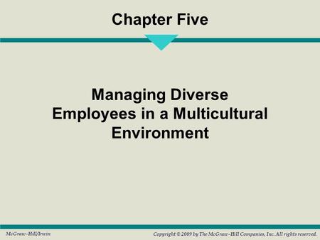 Managing Diverse Employees in a Multicultural Environment