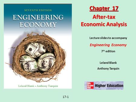 After-tax Economic Analysis Lecture slides to accompany