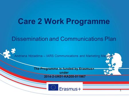 The Programme is funded by Erasmus+ under