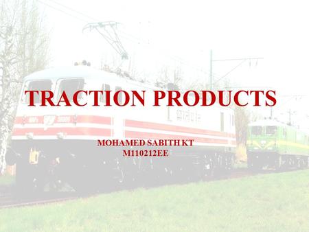 TRACTION PRODUCTS MOHAMED SABITH KT M110212EE.