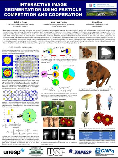 Abstract - Many interactive image processing approaches are based on semi-supervised learning, which employ both labeled and unlabeled data in its training.