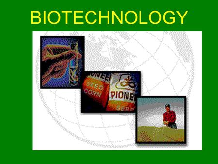 BIOTECHNOLOGY. What is Biotechnology? the use of living systems and organisms to develop or make useful products. It can also be any technological application.