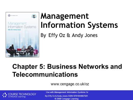 Management Information Systems By Effy Oz & Andy Jones