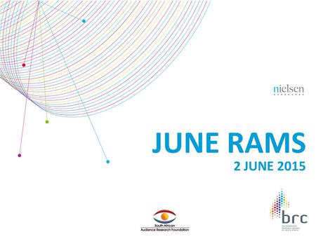 JUNE RAMS 2 JUNE 2015. Copyright ©2012 The Nielsen Company. Confidential and proprietary. 2 STRUCTURE OF PRESENTATION Features of the Survey  Focus on.
