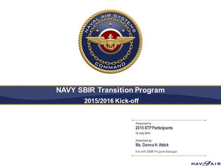 NAVY SBIR Transition Program