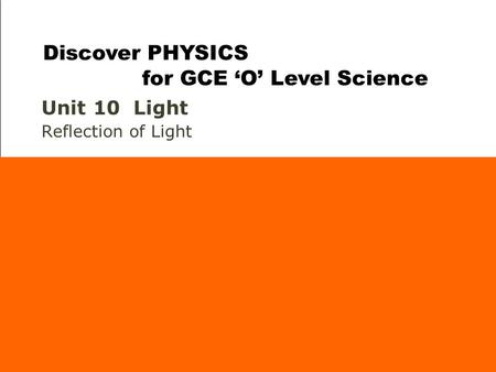 Discover PHYSICS for GCE ‘O’ Level Science