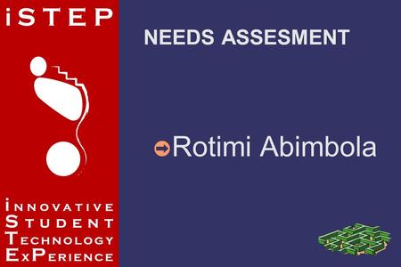 NEEDS ASSESMENT ➲ Rotimi Abimbola. Needs Assessment? PURPOSE AND OBJECTIVE ➲ Process that is used to determine the needs of a population/geographic area.