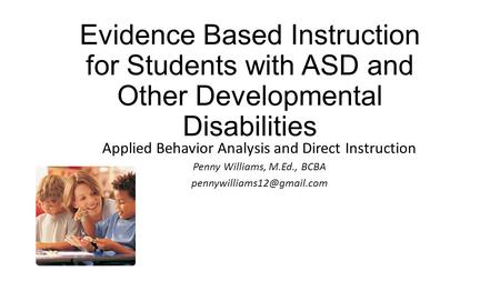Applied Behavior Analysis and Direct Instruction