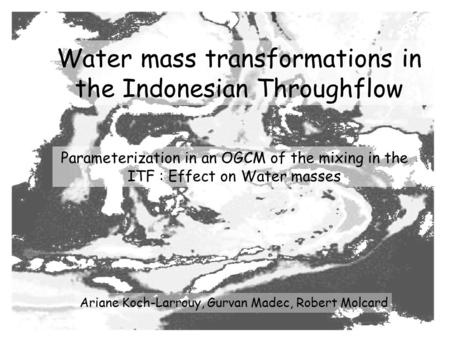 Water mass transformations in the Indonesian Throughflow
