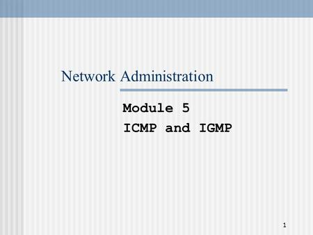 Network Administration